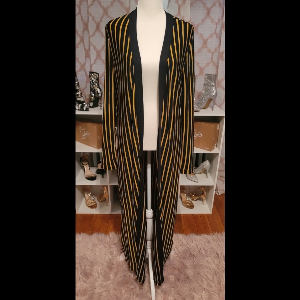 Bandage long cardigan